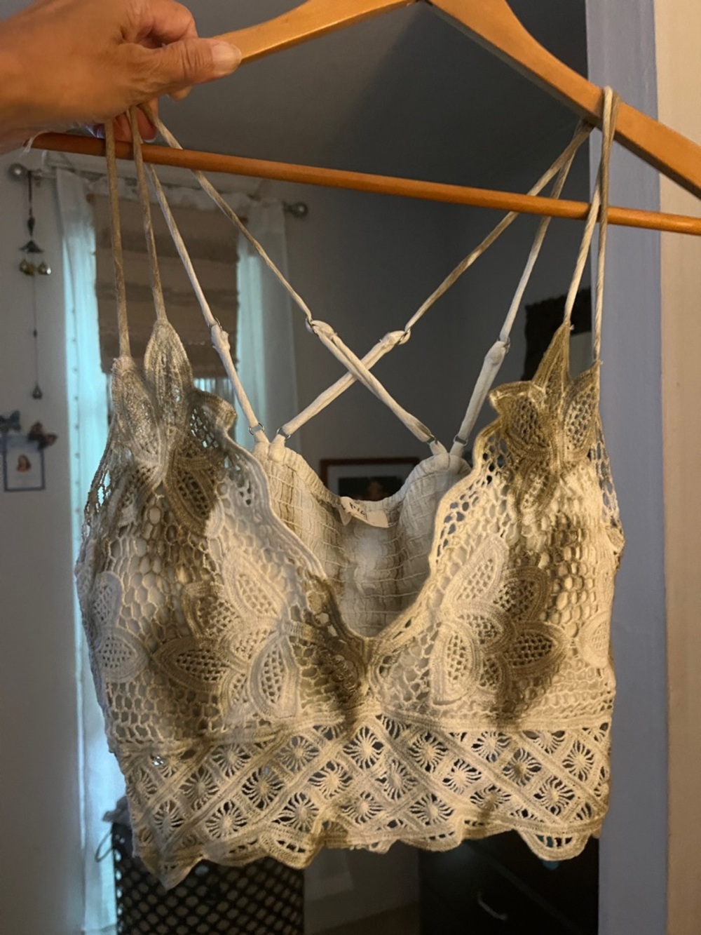 Lace Bralette  -adjustable straps size L